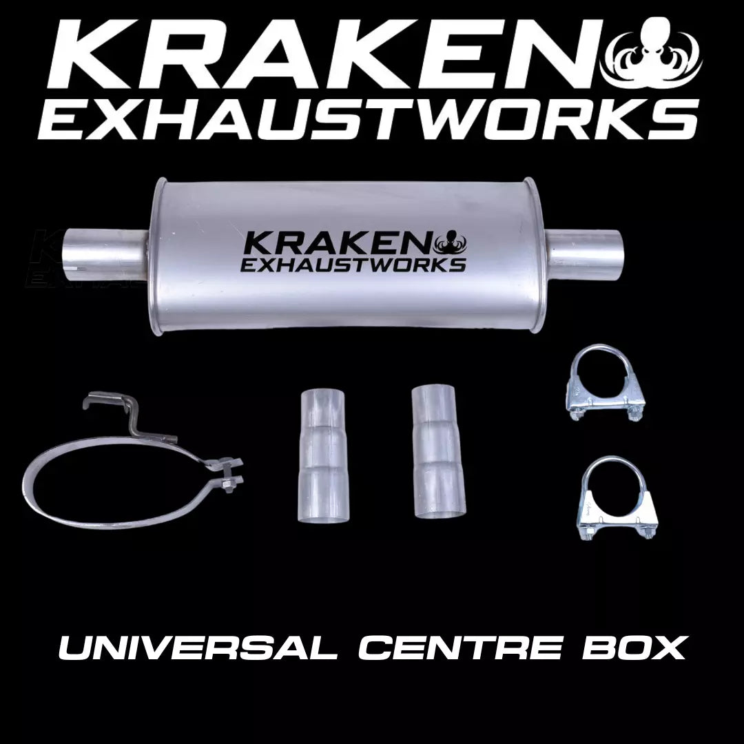 UNIVERSAL SPORTS CENTRE BOX, SILENCER, MUFFLER WITH FITTINGS